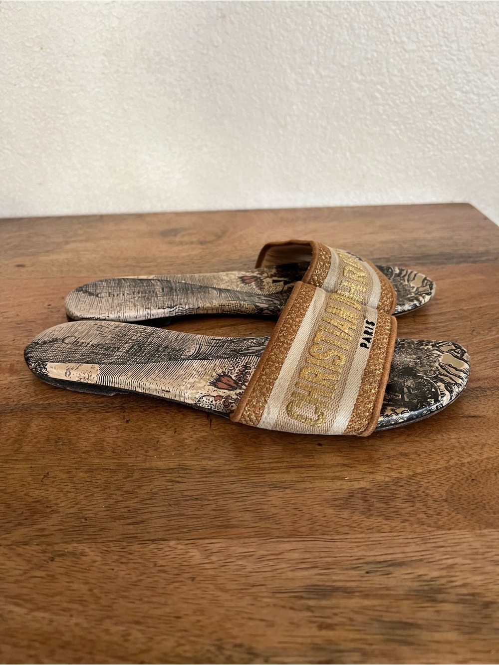 Dior Dway Cloth Sandal Size 39